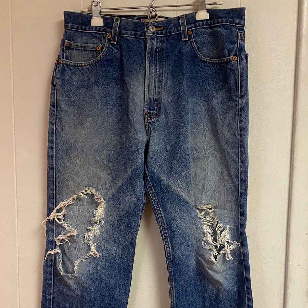 Levi's 505 Distressed Jeans 36x32